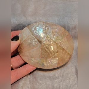 Beautiful and Elegant Vintage Shell Belt Buckle/Scarf or Shirt Accessory